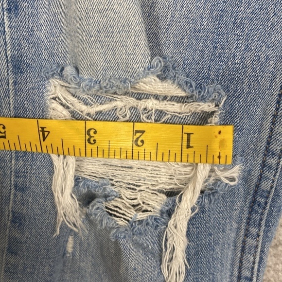 Abercrombie & Fitch ankle straight ultra high rise shredded jeans size 27 or 4 - Picture 10 of 10